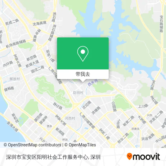 深圳市宝安区阳明社会工作服务中心地图