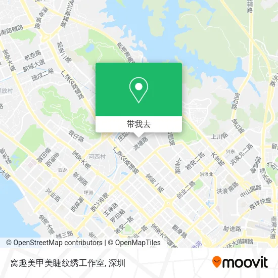 窝趣美甲美睫纹绣工作室地图