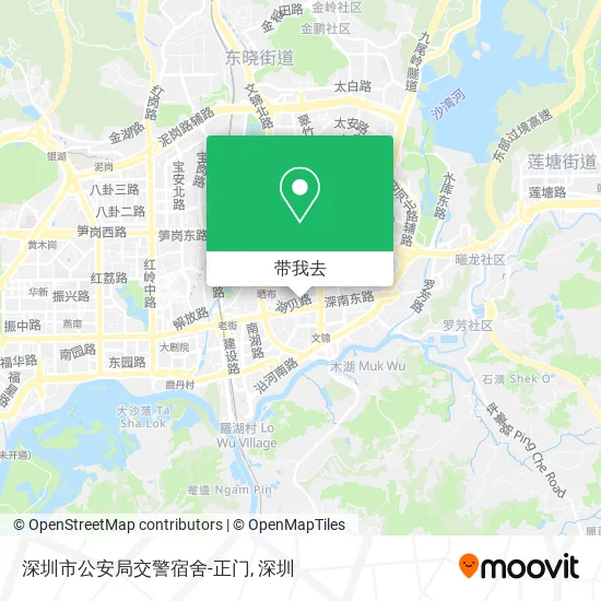 深圳市公安局交警宿舍-正门地图