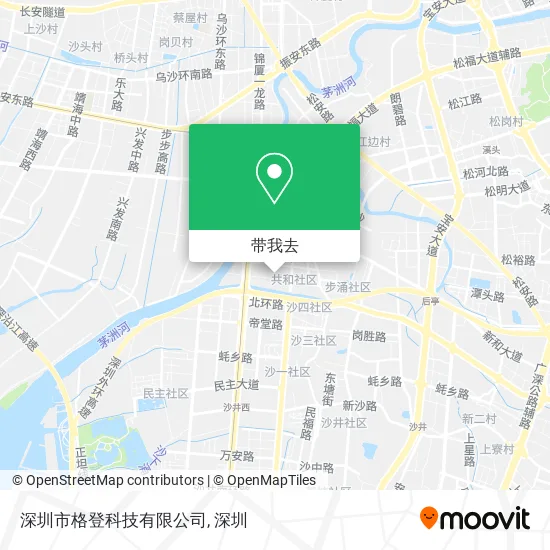 深圳市格登科技有限公司地图