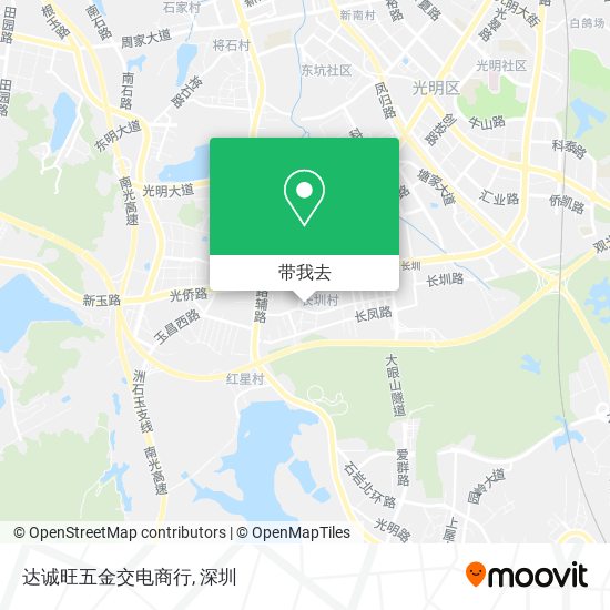 达诚旺五金交电商行地图