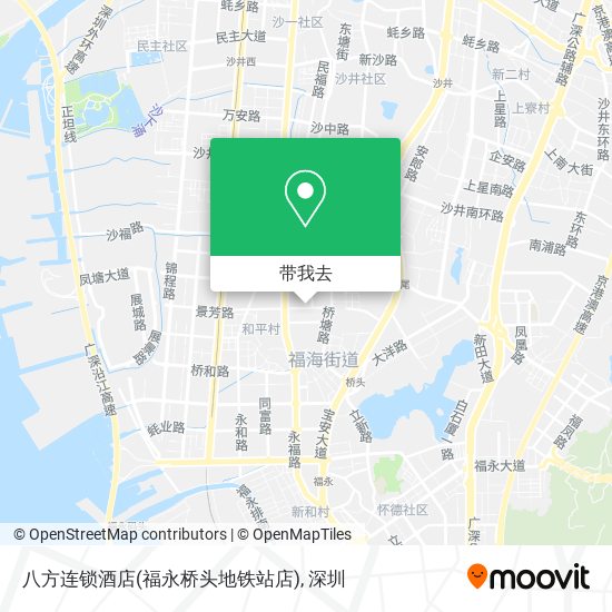 八方连锁酒店(福永桥头地铁站店)地图