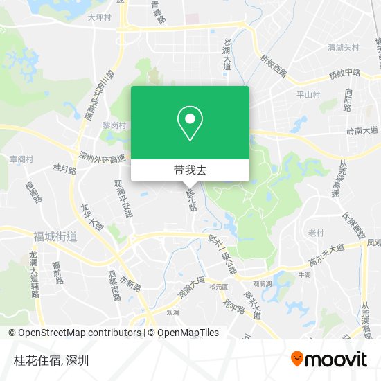 桂花住宿地图