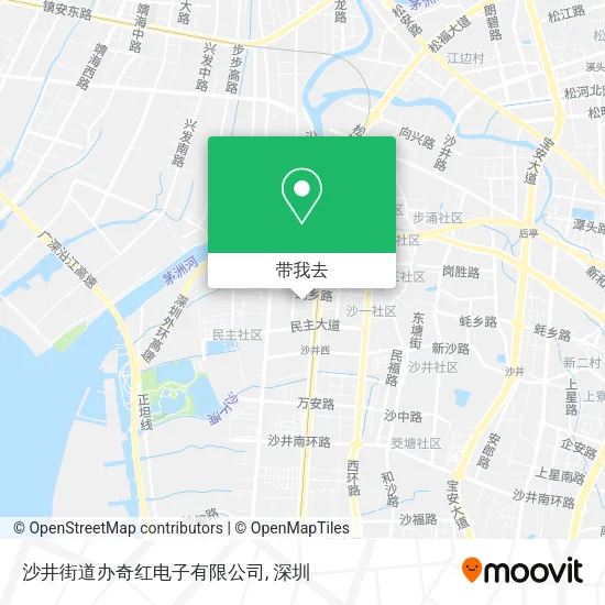 沙井街道办奇红电子有限公司地图
