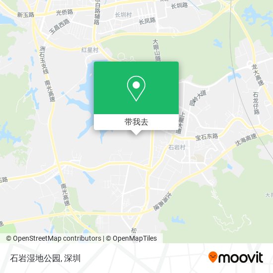 石岩湿地公园地图