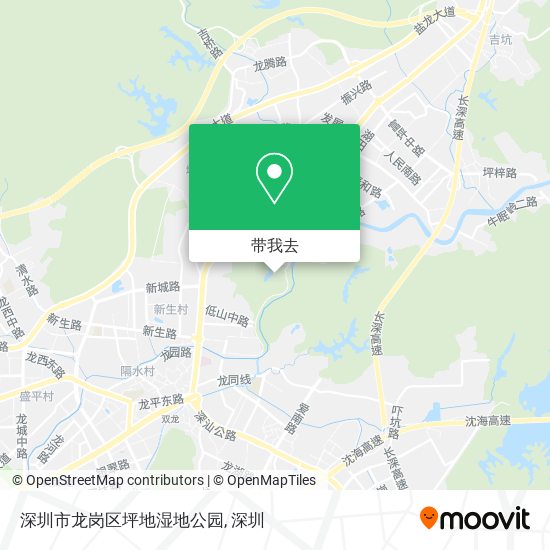 深圳市龙岗区坪地湿地公园地图
