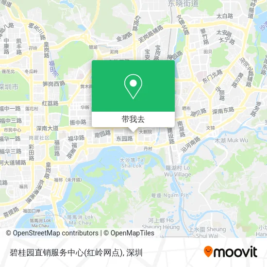 碧桂园直销服务中心(红岭网点)地图