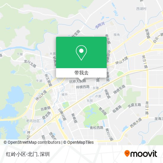 红岭小区-北门地图