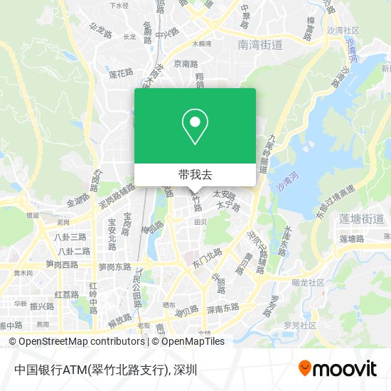 中国银行ATM(翠竹北路支行)地图