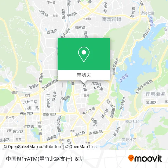 中国银行ATM(翠竹北路支行)地图
