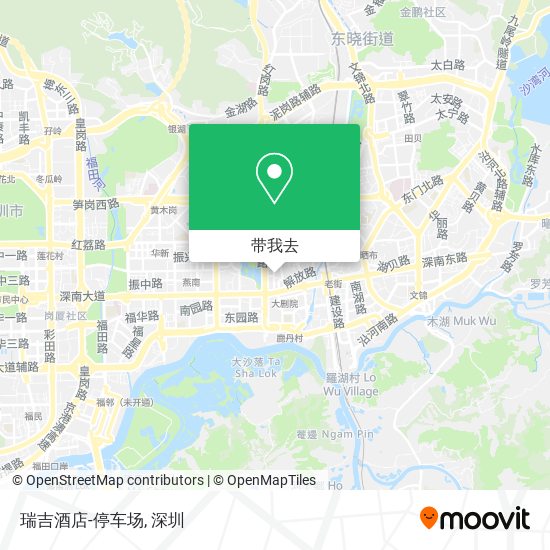 瑞吉酒店-停车场地图
