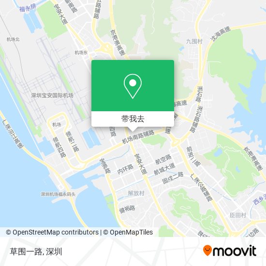 草围一路地图