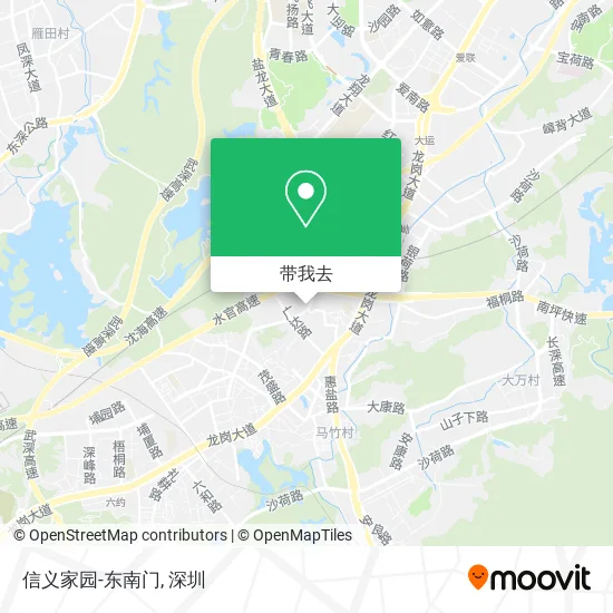 信义家园-东南门地图