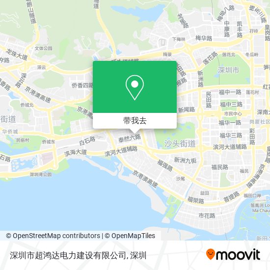 深圳市超鸿达电力建设有限公司地图