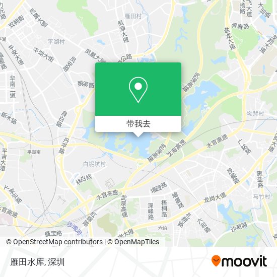 雁田水库地图
