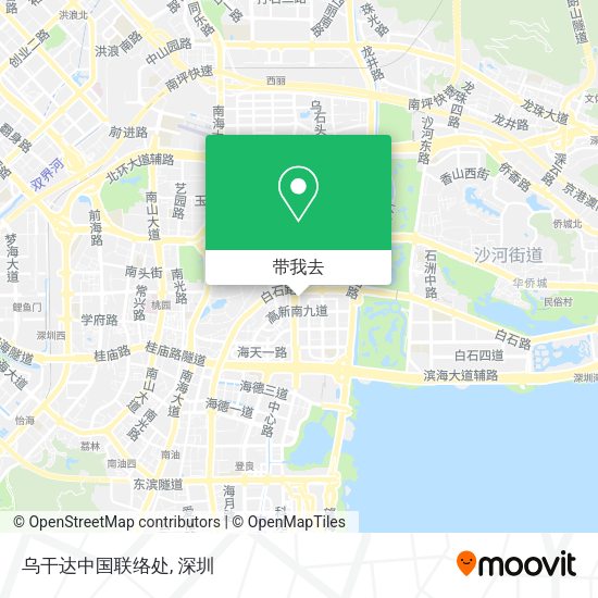 乌干达中国联络处地图