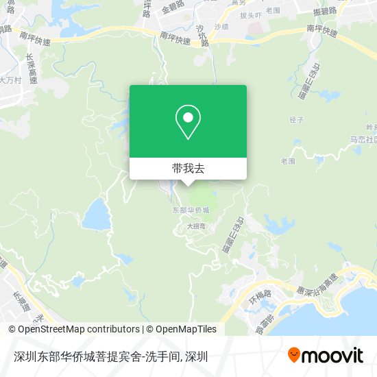 深圳东部华侨城菩提宾舍-洗手间地图