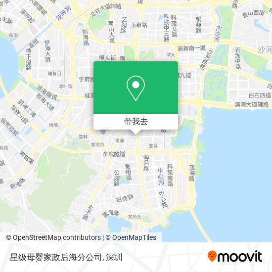 星级母婴家政后海分公司地图