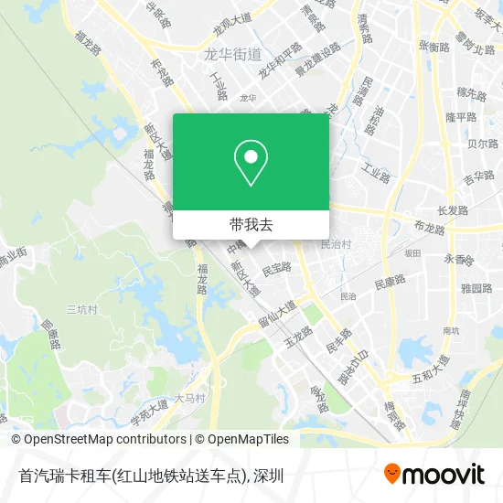 首汽瑞卡租车(红山地铁站送车点)地图