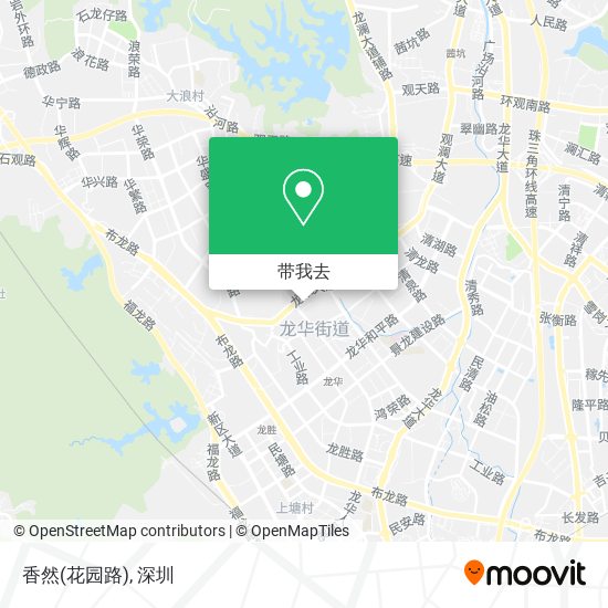 香然(花园路)地图