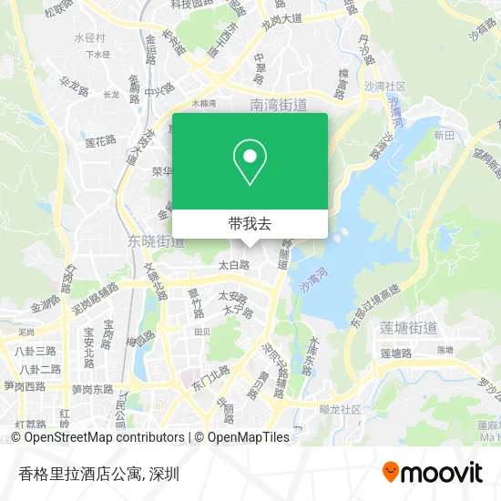 香格里拉酒店公寓地图