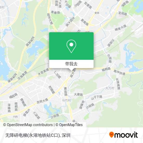 无障碍电梯(永湖地铁站C口)地图