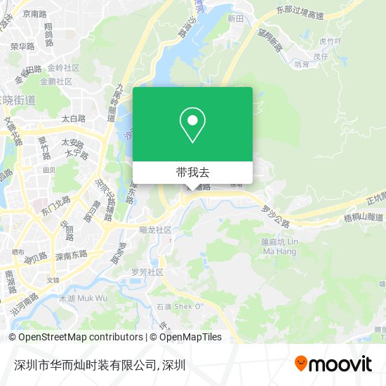 深圳市华而灿时装有限公司地图