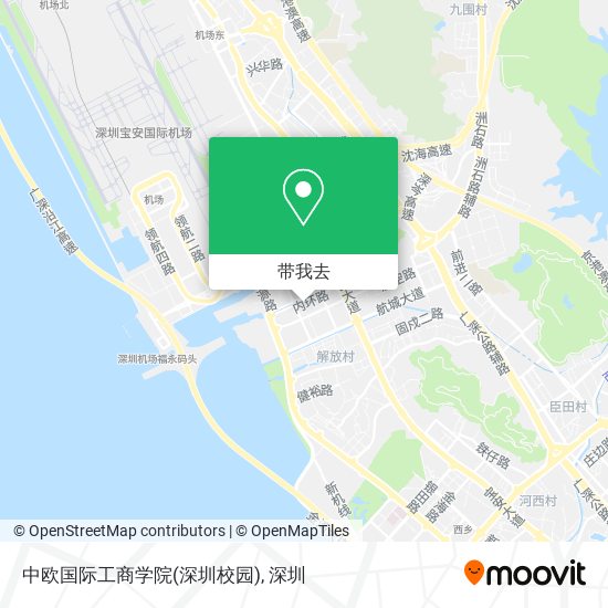 中欧国际工商学院(深圳校园)地图