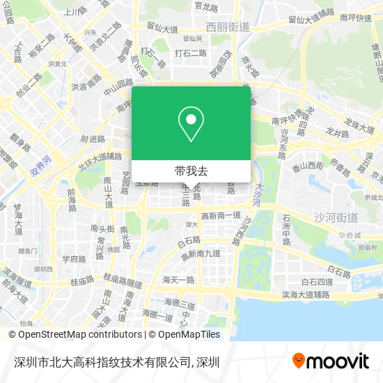 深圳市北大高科指纹技术有限公司地图