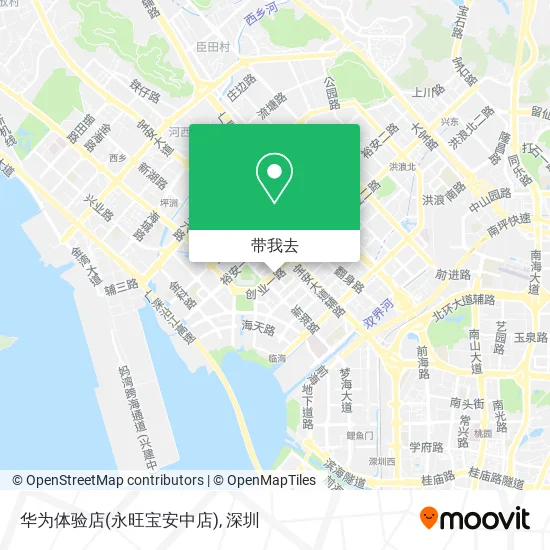 华为体验店(永旺宝安中店)地图