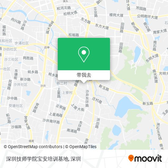 深圳技师学院宝安培训基地地图