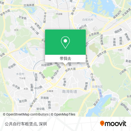 公共自行车租赁点地图