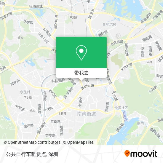 公共自行车租赁点地图