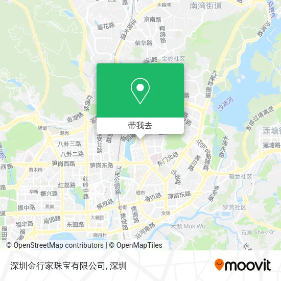 深圳金行家珠宝有限公司地图