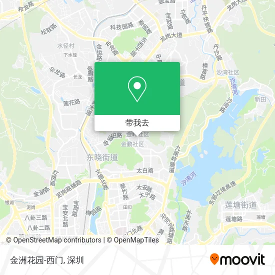 金洲花园-西门地图