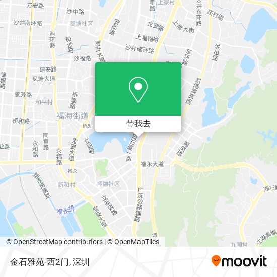 金石雅苑-西2门地图