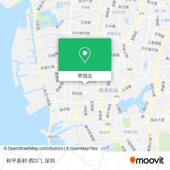 和平新村-西2门地图