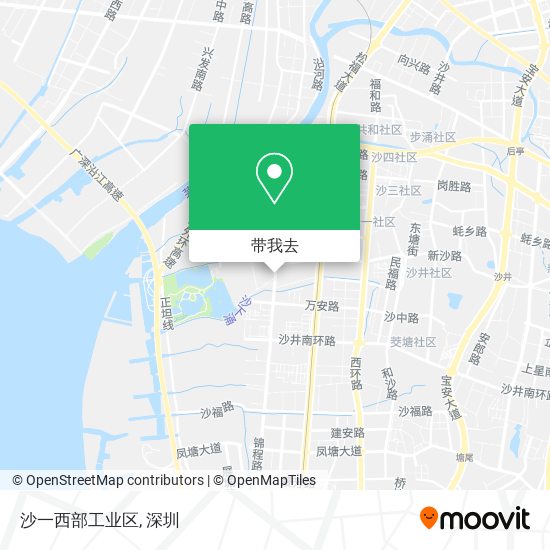 沙一西部工业区地图