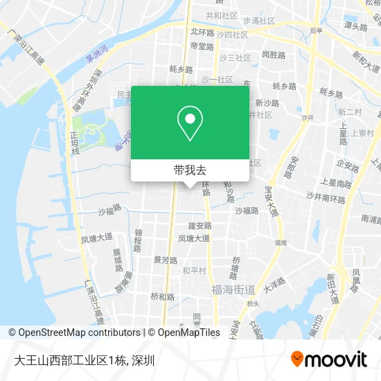 大王山西部工业区1栋地图