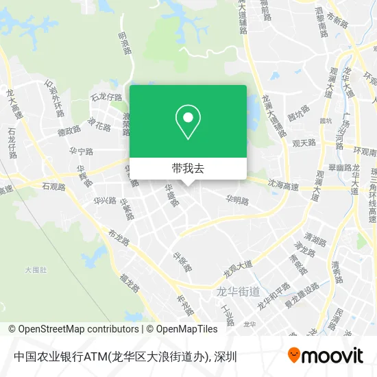 中国农业银行ATM(龙华区大浪街道办)地图