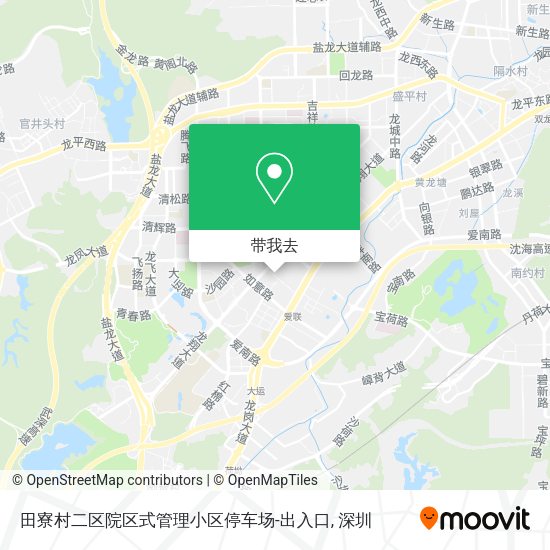 田寮村二区院区式管理小区停车场-出入口地图