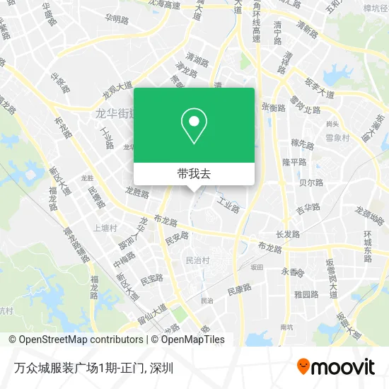 万众城服装广场1期-正门地图