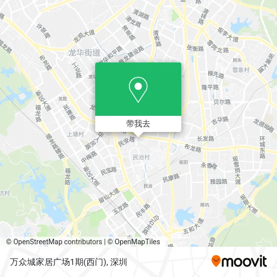 万众城家居广场1期(西门)地图