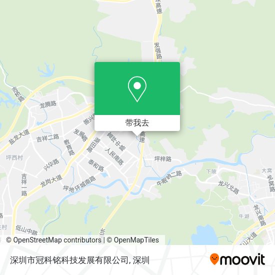 深圳市冠科铭科技发展有限公司地图