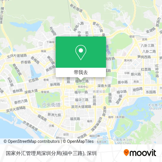国家外汇管理局深圳分局(福中三路)地图