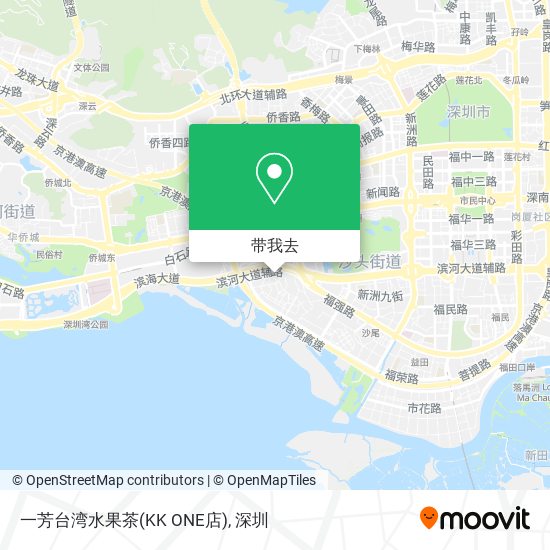 一芳台湾水果茶(KK ONE店)地图