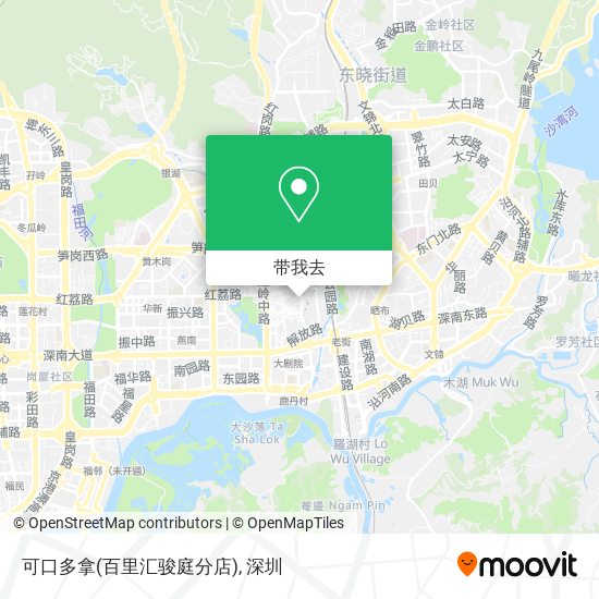 可口多拿(百里汇骏庭分店)地图