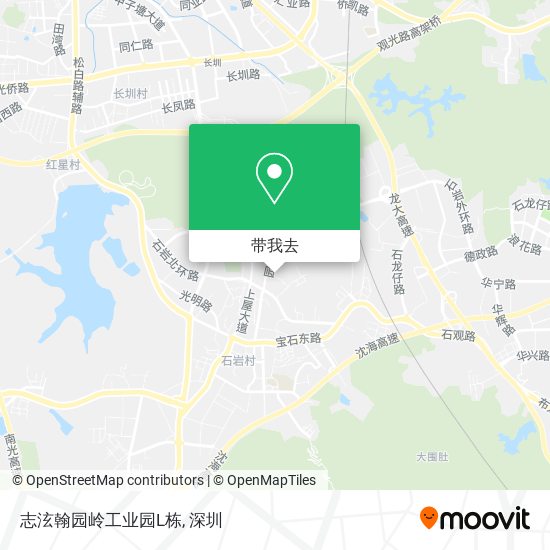 志泫翰园岭工业园L栋地图
