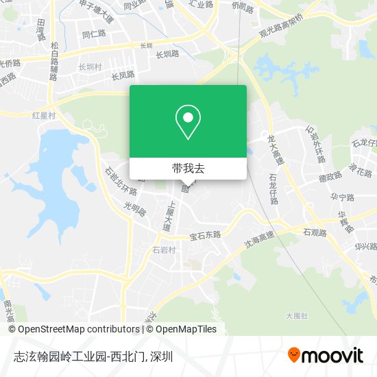 志泫翰园岭工业园-西北门地图