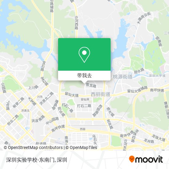 深圳实验学校-东南门地图